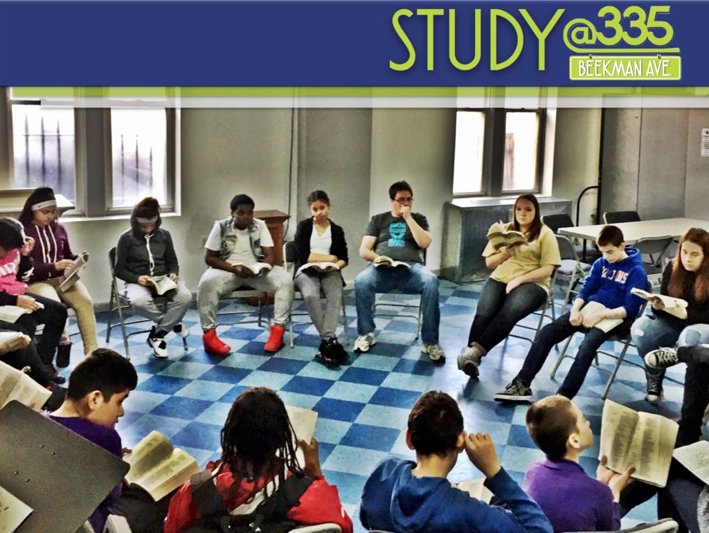 G.S.A.L.T. students studying the Bible together.